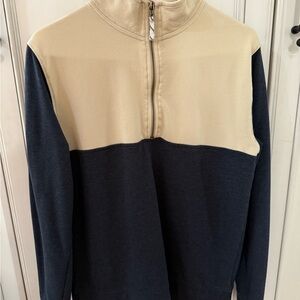 Crewcuts teen XXL 15-16 Zip-Up Sweater in Navy and Cream